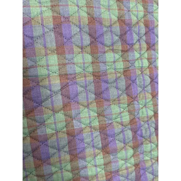 Vintage Cullinane Quilted Plaid Jacket & Skirt Set preppy Made in USA medium - Picture 11 of 15